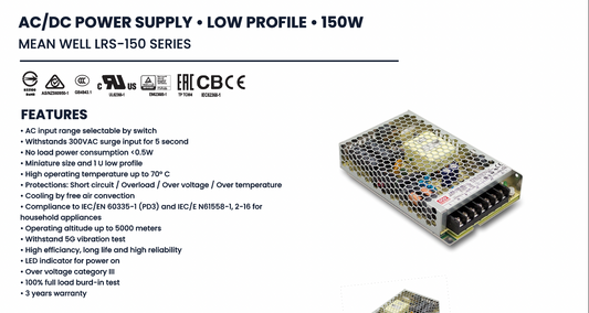 REPLACEMENT 150W POWER SUPPLY